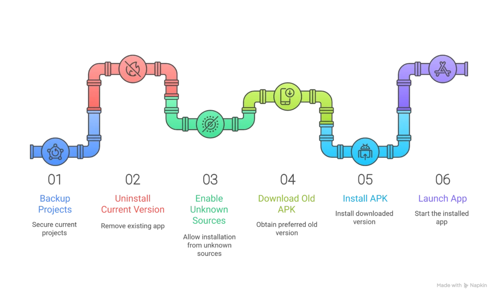 CapCut Pro APK Download Method for Old Versions