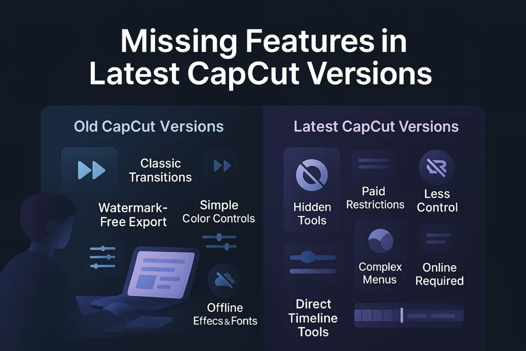 Features are Missing in Latest Version of CapCut